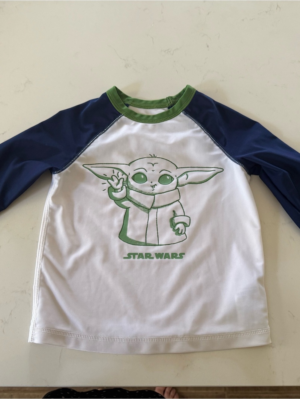 Star Wars Kids White Navy Green The Child (Grogu) Swim Coverup